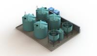 WASTEWATER PROCESSING USING CONE BOTTOM TANKS