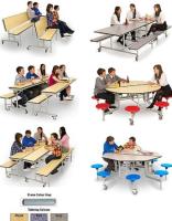 School Mobile Seating Units, Exam Tables & Chairs, Staging & Folding Chairs, Secure Laptop Storage.