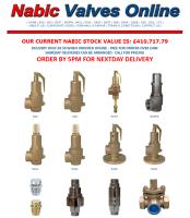 Nabic Safety Valves and Relief Valves - Live Stock Levels