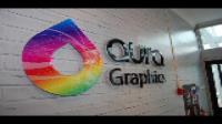 Aura install interior workplace branded graphics in HQ Offices
