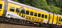 Tour de France train wrap for Northern Rail livery