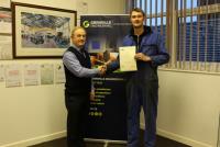 Apprentice Connor Heath completes Intermediate Apprenticeship