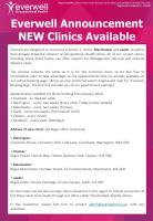 Everwell Announce New Clinics