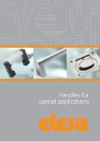 New Elesa catalogue brings together industrial handles for special applications