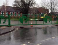 Gillingham gates carry stag school crest