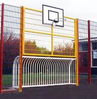 Simple recessed railings make perfect football goal 