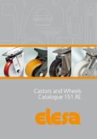 New industrial castors and wheels catalogue from Elesa UK