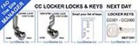 FAO Site Manager: CC Locker Locks and Keys are available next day. For site managers, just email you list of keys straight to us and we can work from that