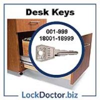 Replacement Office Furniture Keys - spare keys for desks and filing cabinets