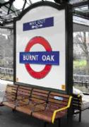 Signs improving Burnt Oak Station