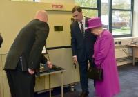 The Queen Engraves A Medal Using A Pryor Laser Machine 