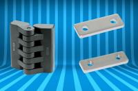 New Plastic hinges and mounting adjustment devices
