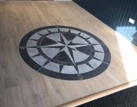 Beautiful Compass Rose by Premier Tiles and Fibrefusion