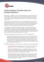 Casting Design Considerations for Design Engineers