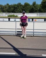Stannah Communications Manager completes 150km skating charity challenge for the Countess of Brecknock Hospice 