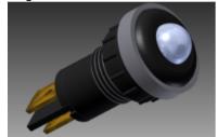 Larger Size LD Series Panel Mounting LED Indicators from MECI	