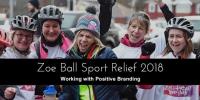Zoe Ball Sport Relief 2018 Cycle Challenge