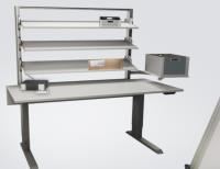 New lifting column DL19 for workstations is a 1,200 N push in a smooth design