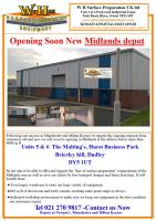 Opening Soon New Midlands Depot 