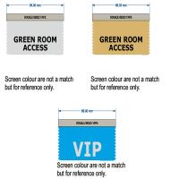 Green Room and VIP access ribbons for meetings and events
