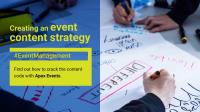 Creating an event content strategy