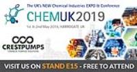 ChemUK 2019 – Crest Pumps will be exhibiting Stand E15
