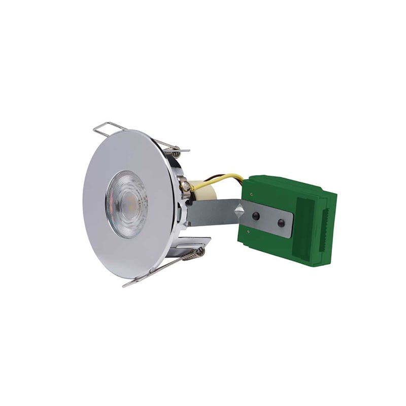 Firestay Protector Open Back Non-Integrated Fixed Downlight Chrome