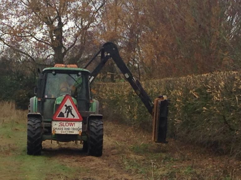 Tractor Hedge Cutting Service Poringland