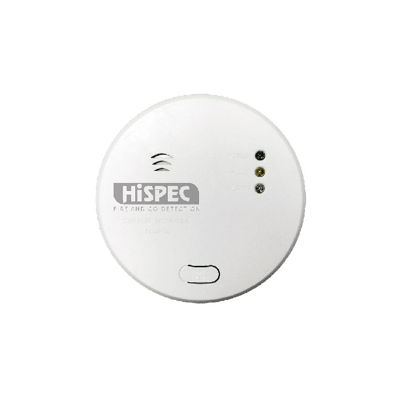 Hispec Carbon Monoxide Detector Mains With Battery Backup