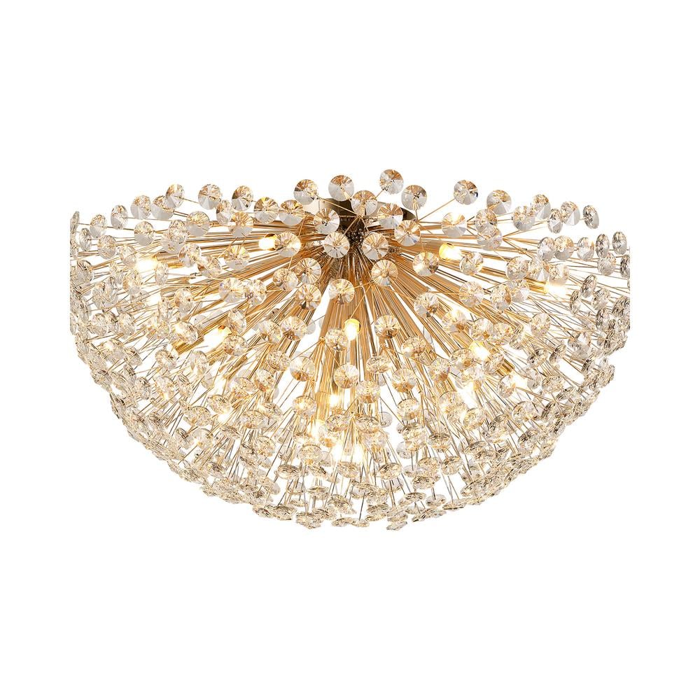 Luxuria Paramount Ceiling 80cm 21 Light G9 French Gold / Crystal