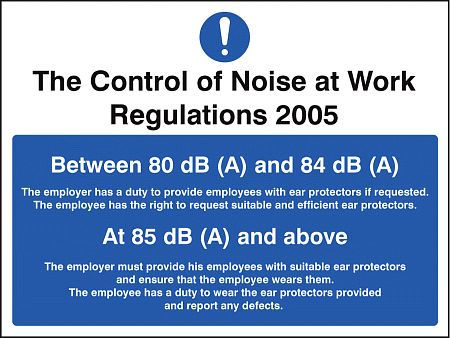 Noise at work regulations