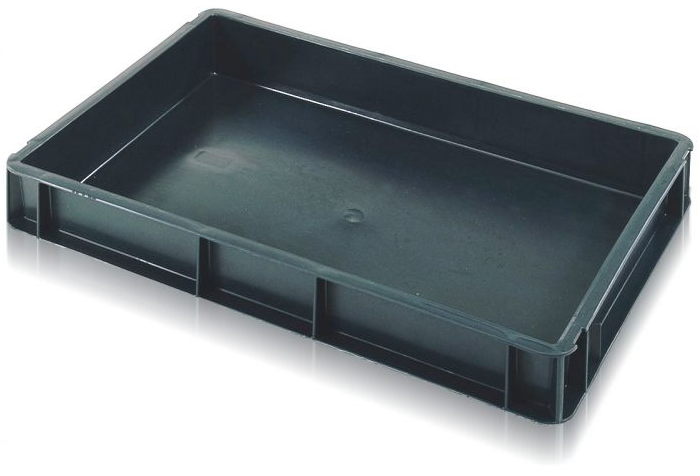 UK Suppliers Of 600x400x75mm Euro Box Container - Red - Vented For Commercial Industry