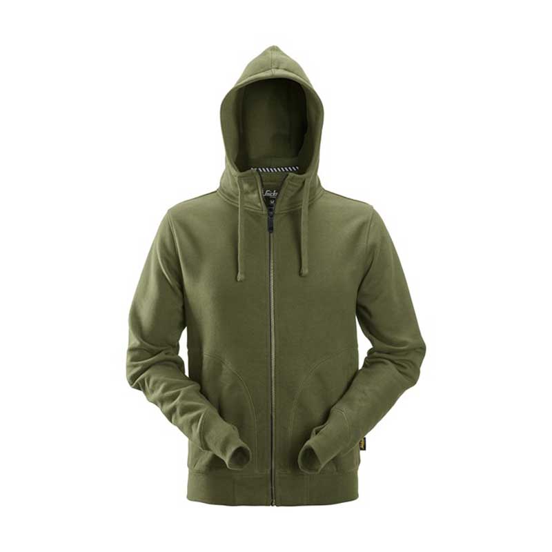 Snickers 2890 AW Full Zip Hoodie Khaki Green Size: S