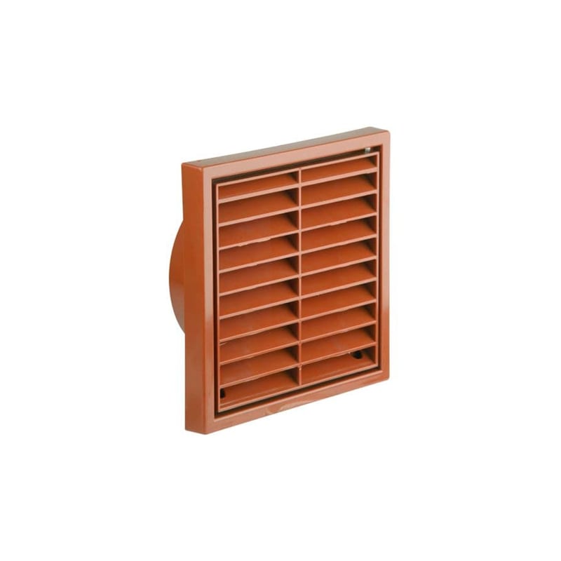 Manrose 125mm/5&quot; Fixed Wall Grille Vent Terracotta