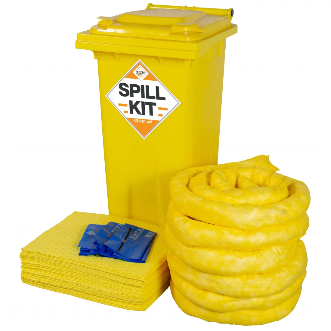 120 Litre Chemical/Universal Mobile Spill Kit