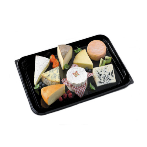 DS2'' Rectangular Black Buffet Tray Base - 22'' Long - Cased 50 For Catering Industry