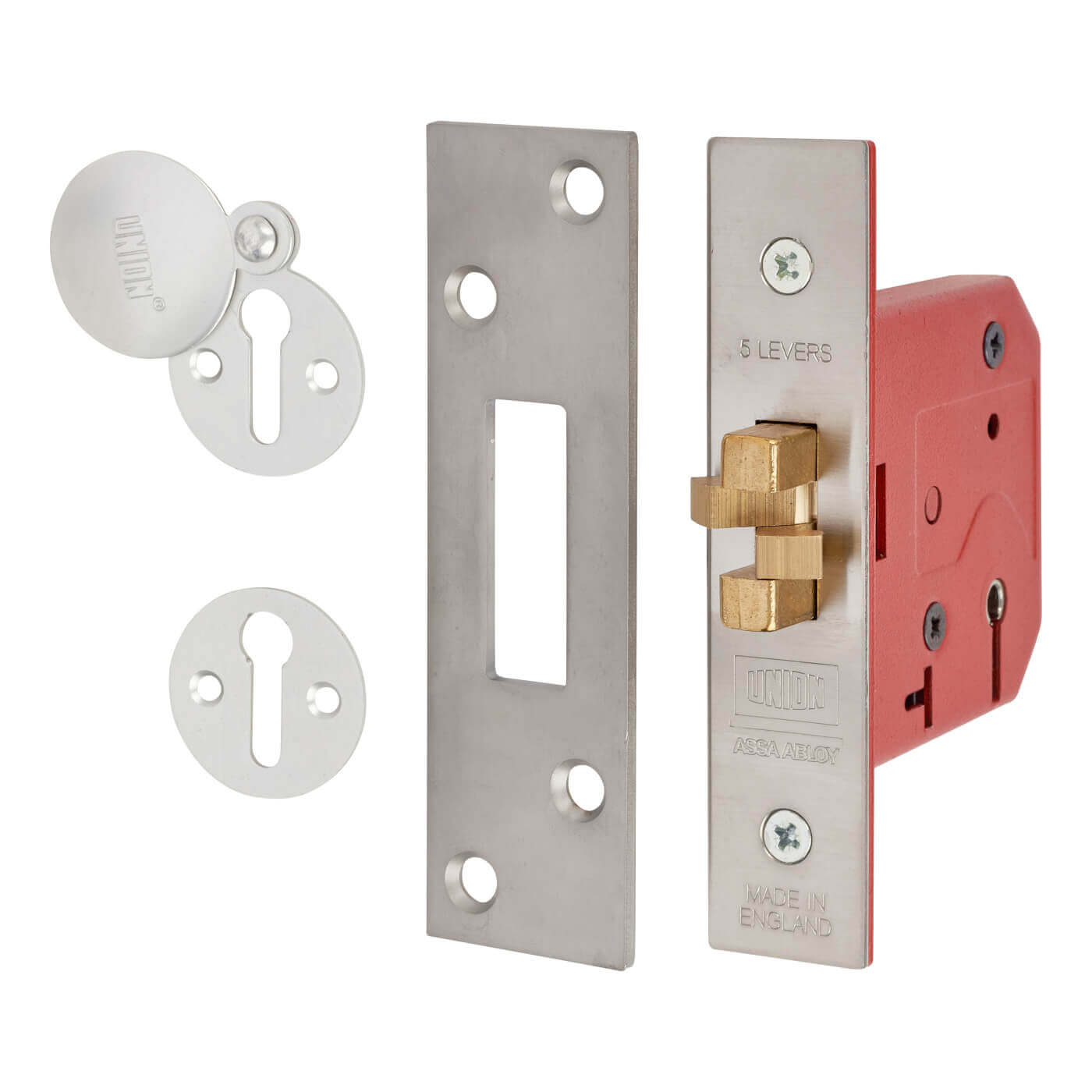 Union 2401 3'' 5 Lever Sliding Door Lock SC