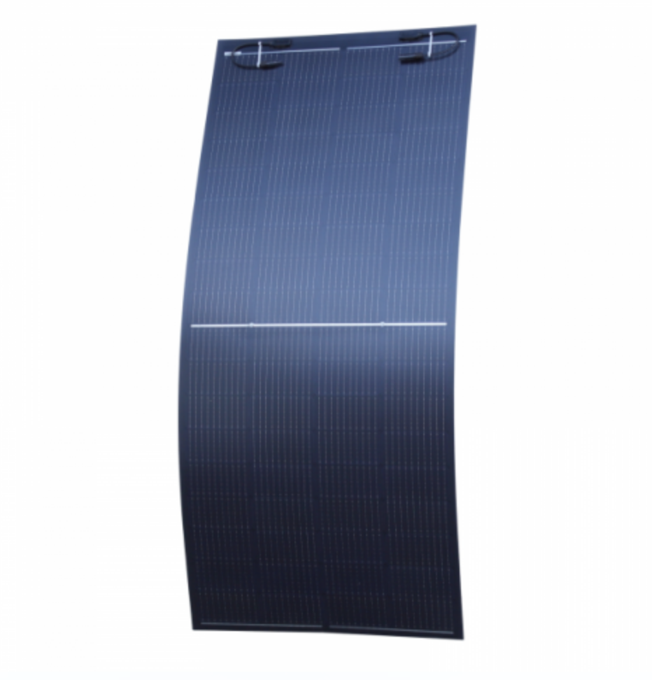 250W MCS Certified Black Semi-Flexible Solar Panel Top Junction Box
