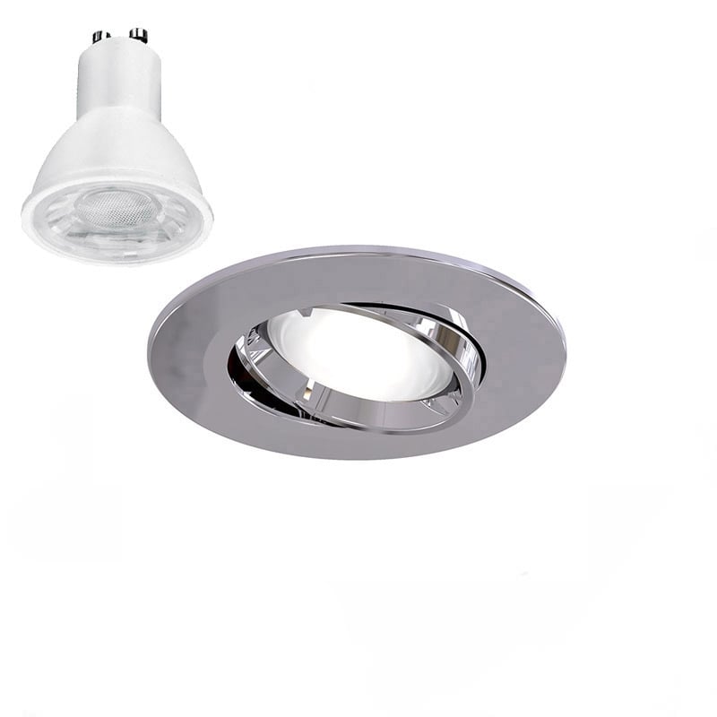 Ansell Edge Chrome Downlight 5W 3000K Dim