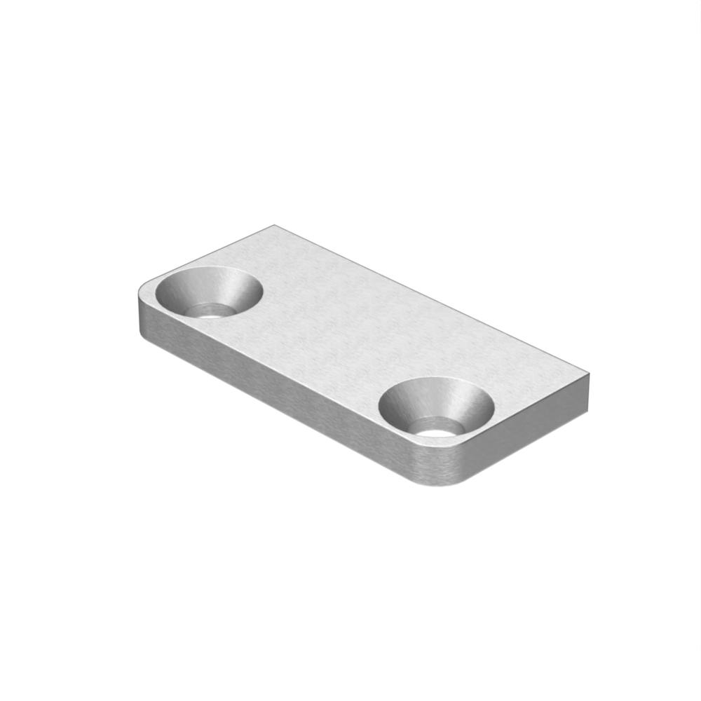 Marano Base Plate For 50mm Half PostAluminium Satin Anodised Finish