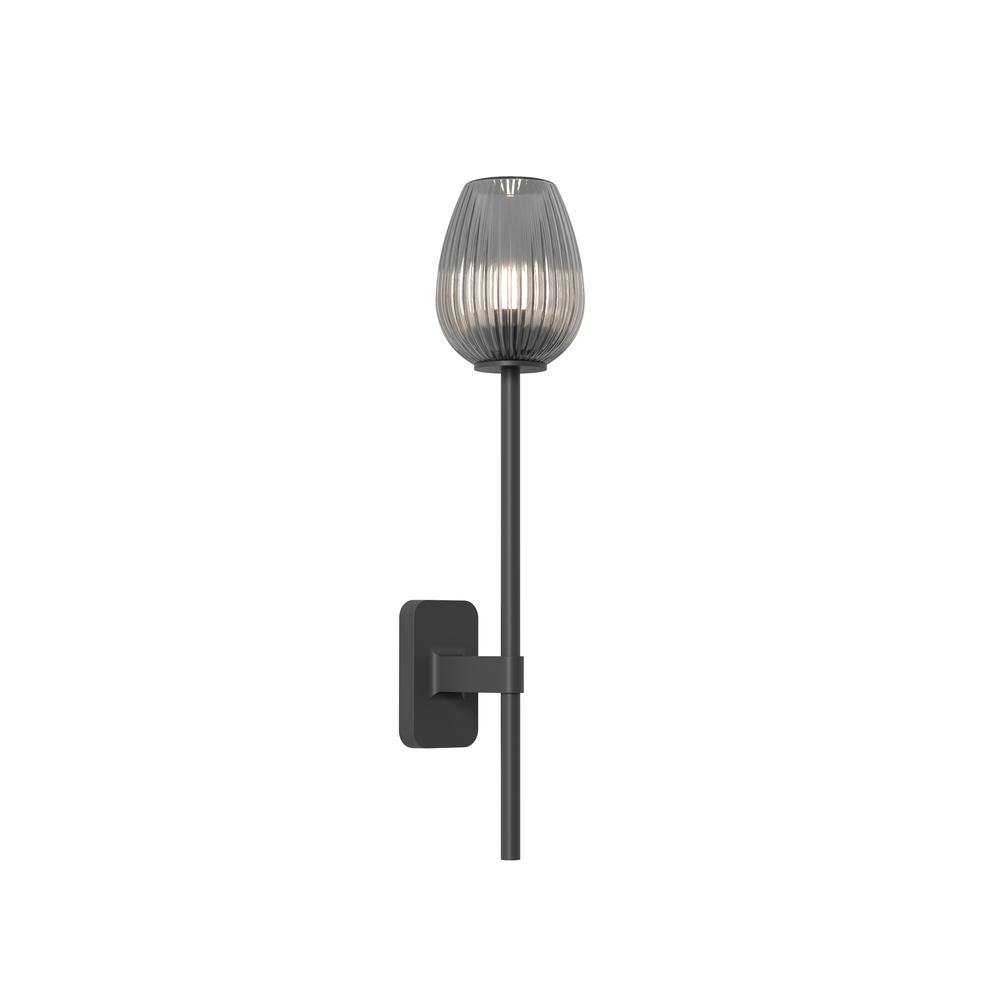 Astro Tacoma Single Grande Matt Black Wall Light