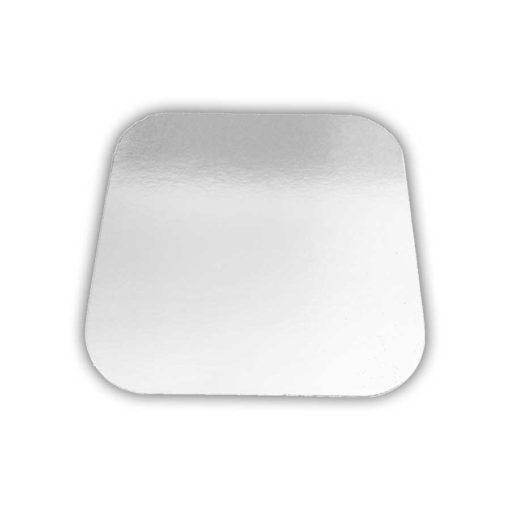 9'' Square Foil Board Lid - 523'' Cased 200 or 250 For Hospitality Industry