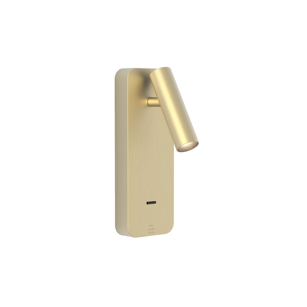 Astro Enna Surface USB A+C Matt Gold Reading Light