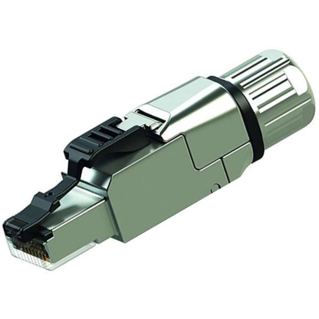 Telegartner J00026A5005 (100023089) Male Cat8.1 RJ45 Connector Shielded Straight Cable Mount PRICE PER PACK OF 10