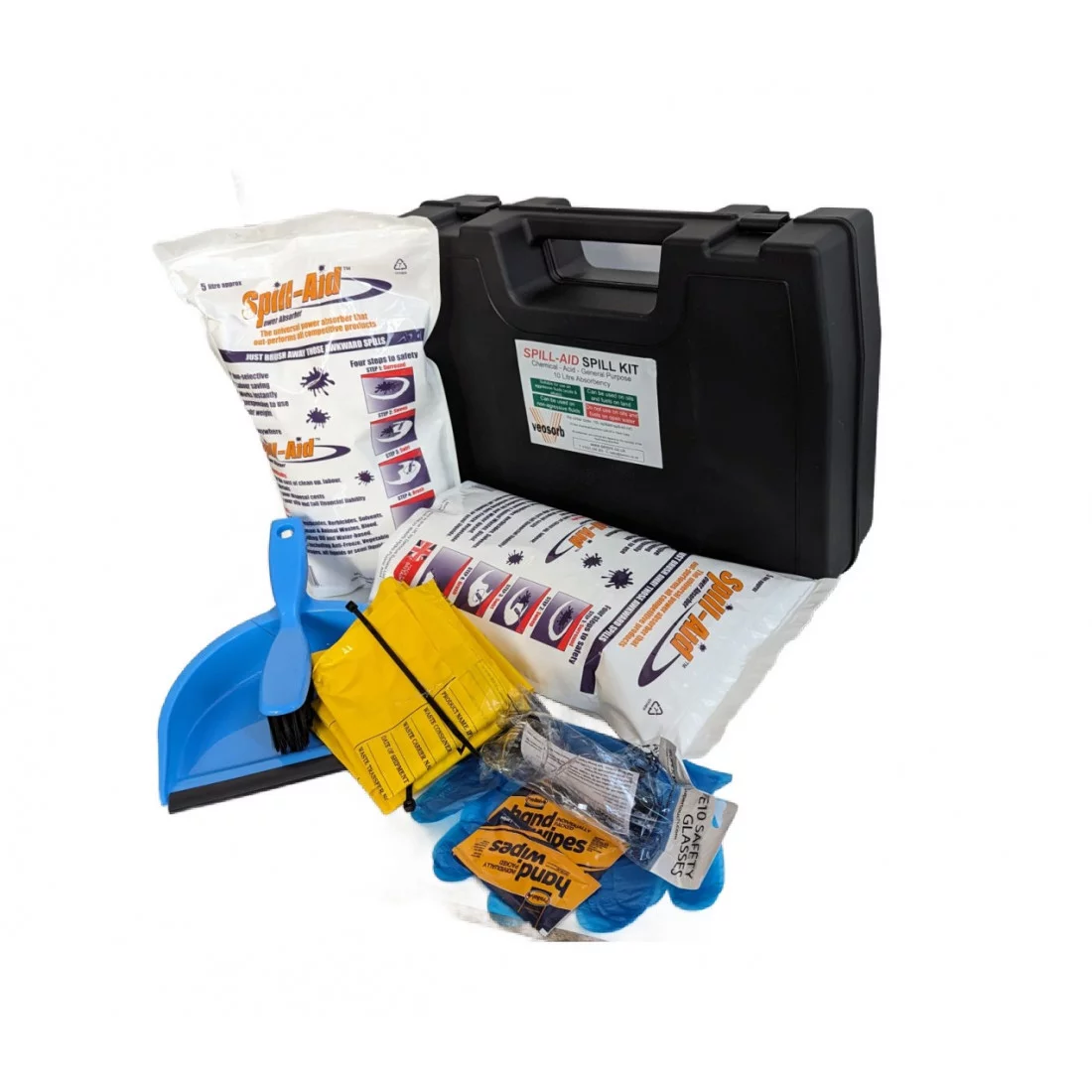 10 Litre Spill-Aid Kit in Hard Carry Case VEOSORB Chemical Spill Kits