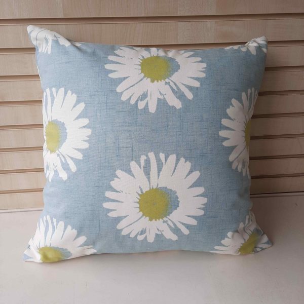 Blue / White Daisy flower pattern  scatter cushion or cover only