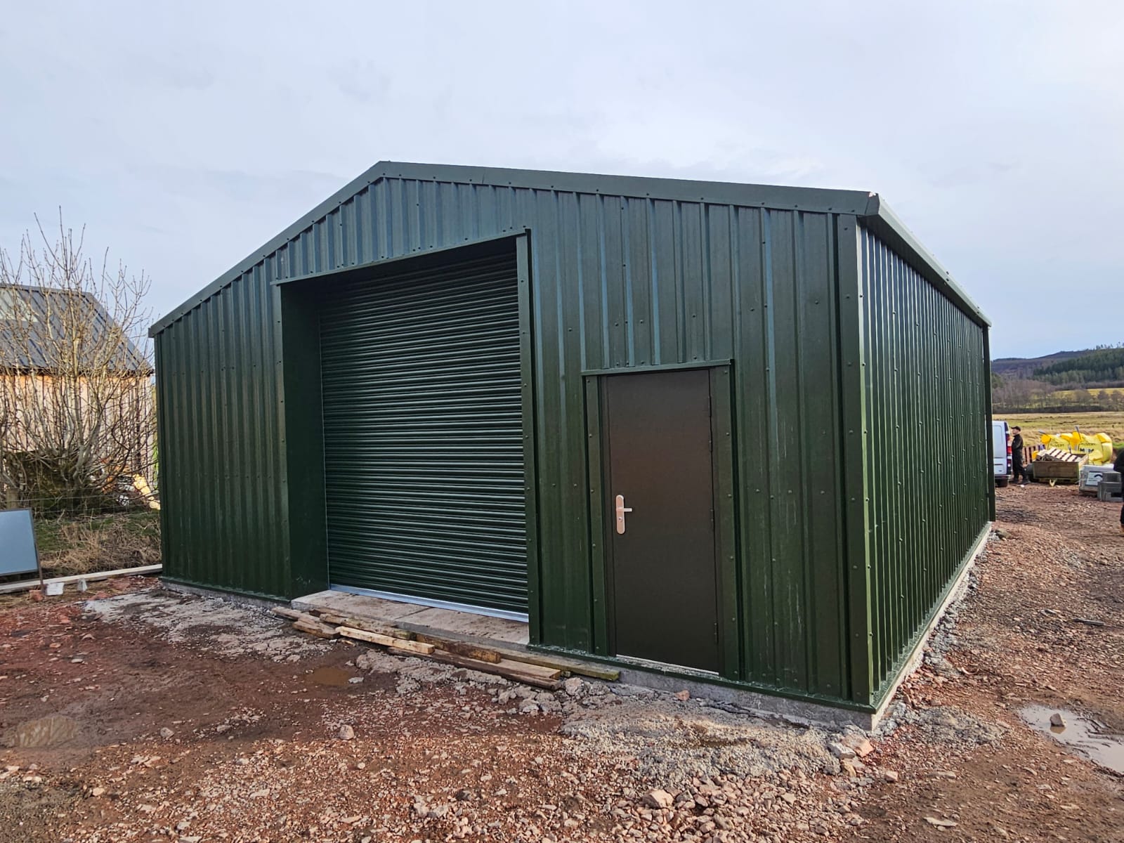 Agricultural Steel Buildings With PA Doors In Worcestershire