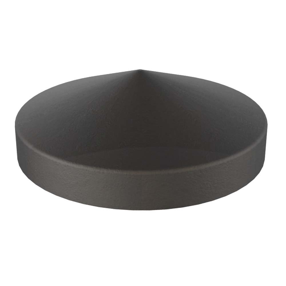 Round Post Cap - Diameter 101mmWith Flange