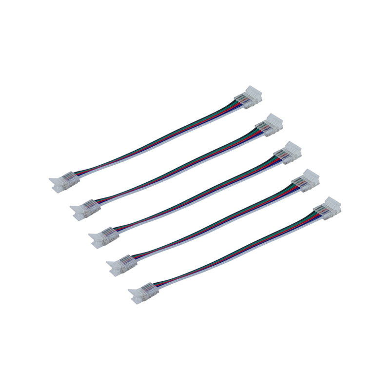 Integral 2-Way Connector 150mm Wire Pack of 5 for IP20 12mm Width RGB+W Strip