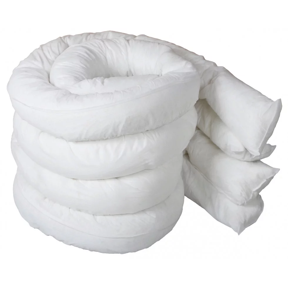 Pack of 4 Oil and Fuel Absorbent Land Booms (12cm x 3M)